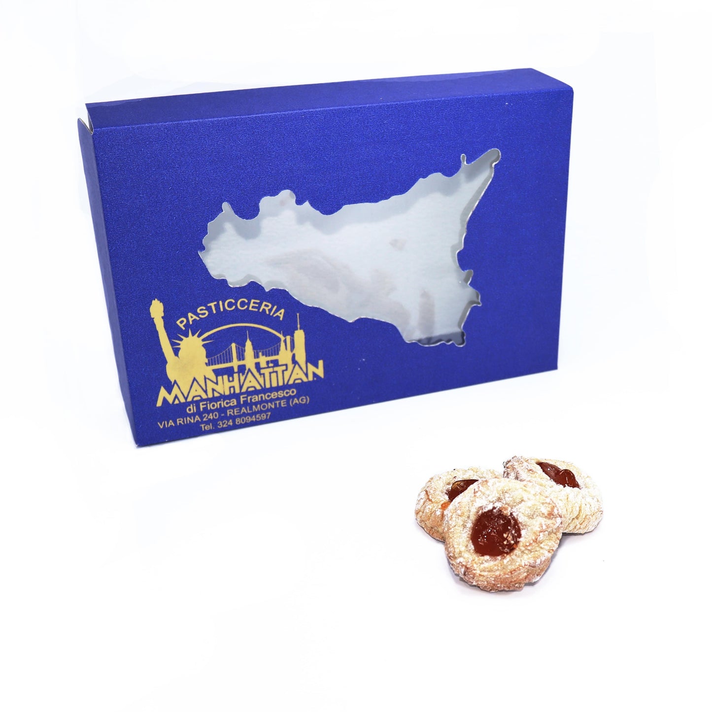 Paste di mandorla con marmellata di albicocca - Pasticceria Manhattan