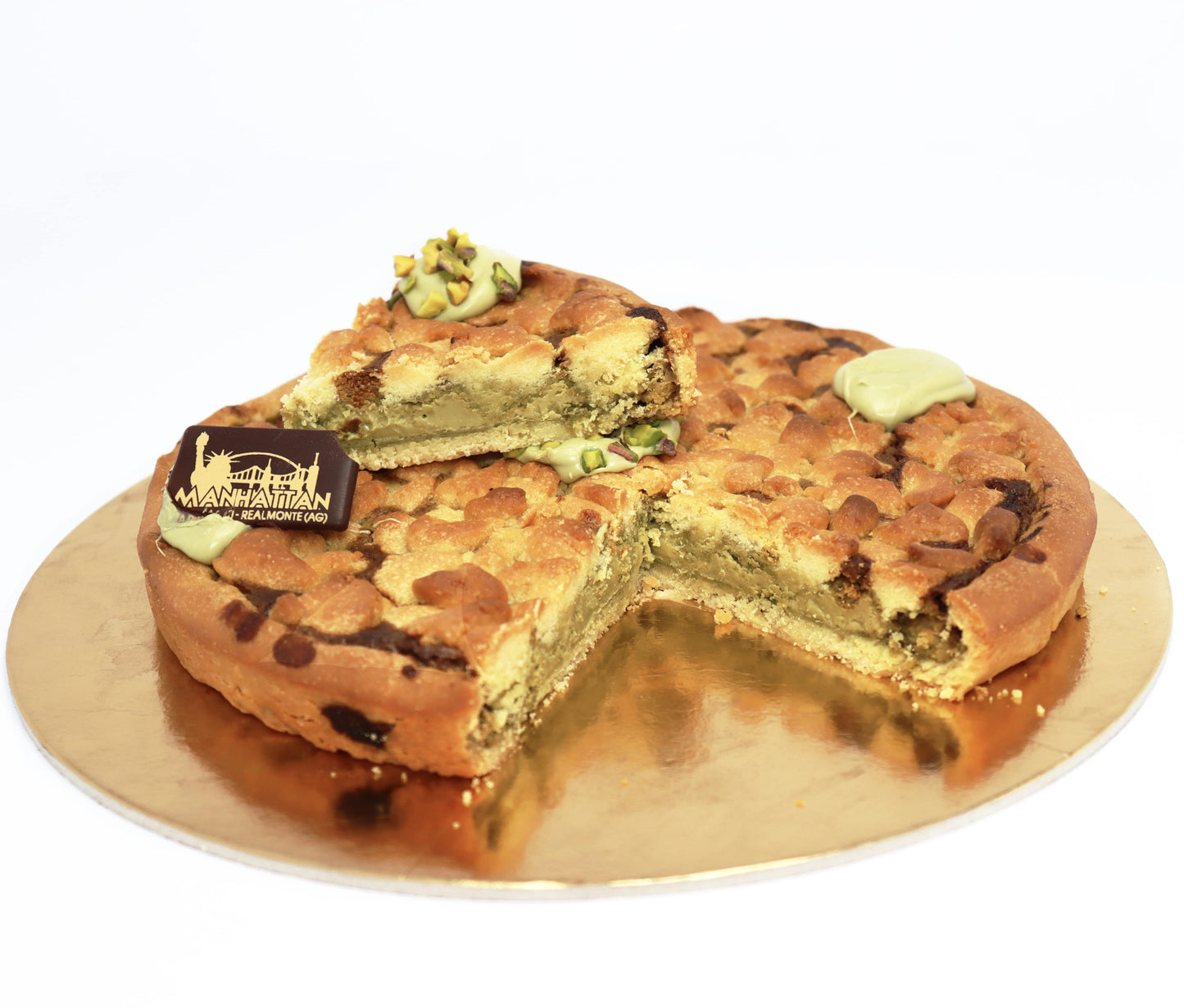 Sbriciolata con crema al pistacchio - Pasticceria Manhattan