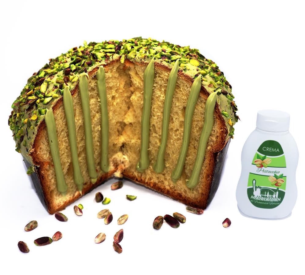 Panettone artigianale con crema al pistacchio